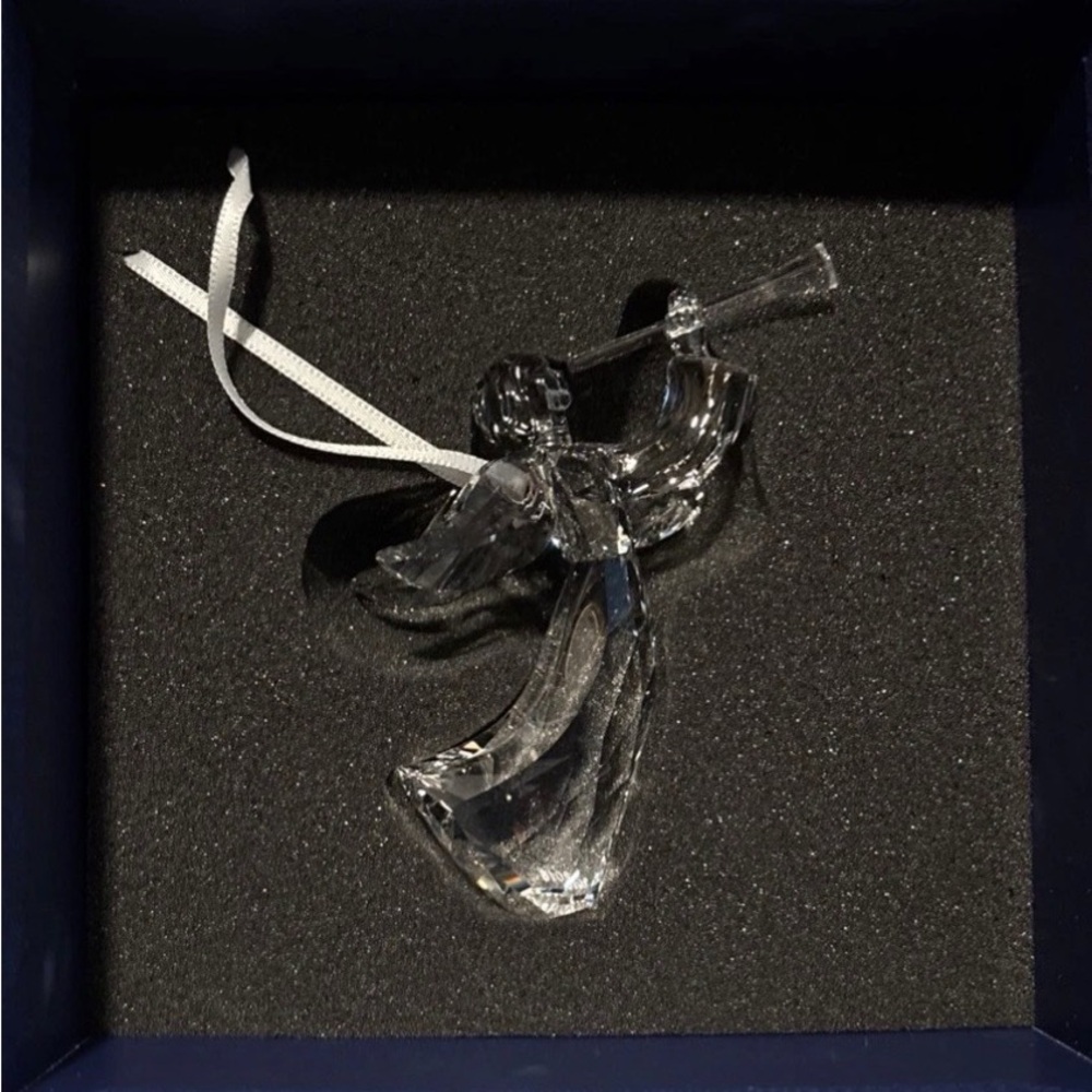 “Retired” Swarovski Crystal Angel with Trumpet